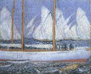 Philip Wilson Steer A Procession of Yachts oil painting